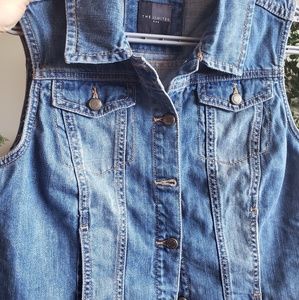 The Limited Jean Sleeveless Jacket